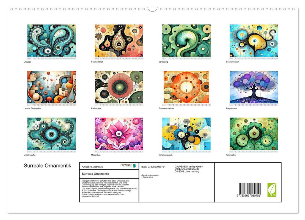 Surreale Ornamentik (CALVENDO Premium Wandkalender 2027)
