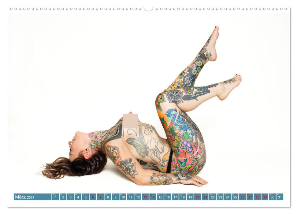 Tattoo-Liebe, die unter die Haut geht (CALVENDO Premium Wandkalender 2027)