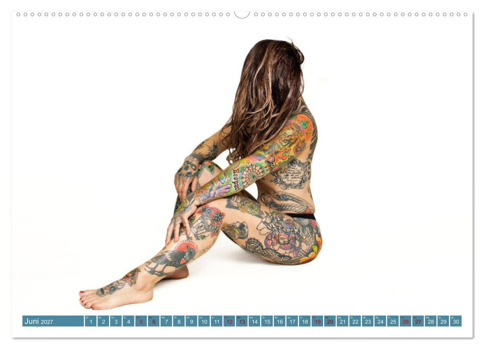 Tattoo-Liebe, die unter die Haut geht (CALVENDO Premium Wandkalender 2027)