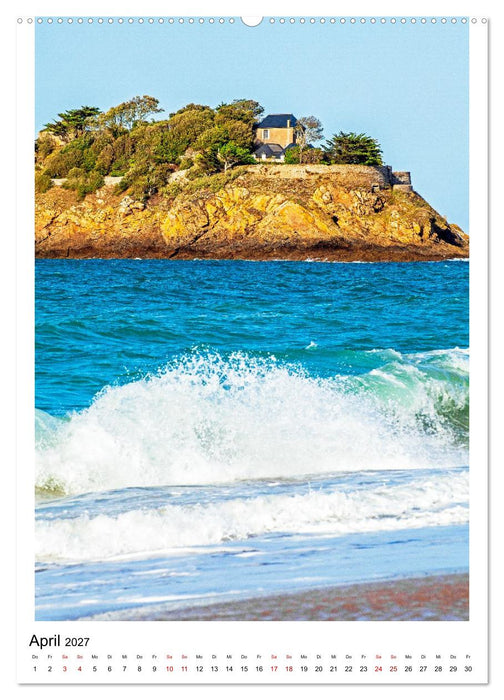 Steilküsten mit Tiefblick, Bretagne und Normandie (CALVENDO Wandkalender 2027)