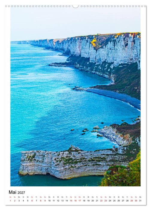 Steilküsten mit Tiefblick, Bretagne und Normandie (CALVENDO Wandkalender 2027)