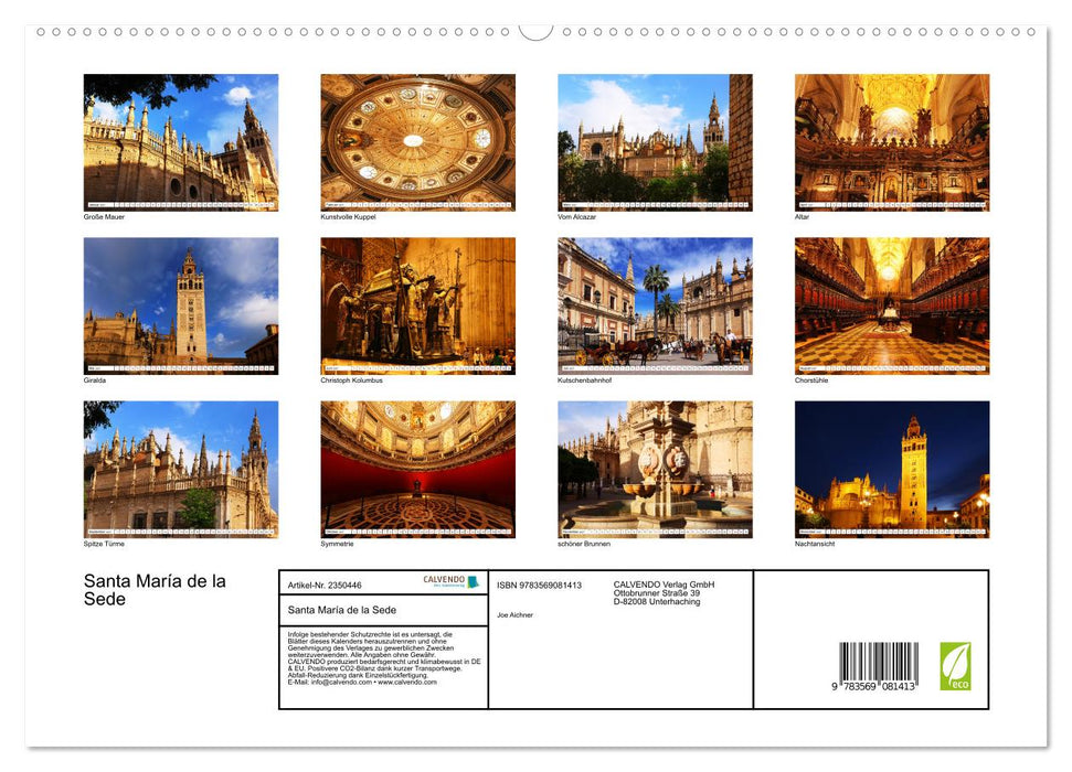 Santa María de la Sede (CALVENDO Premium Wandkalender 2027)