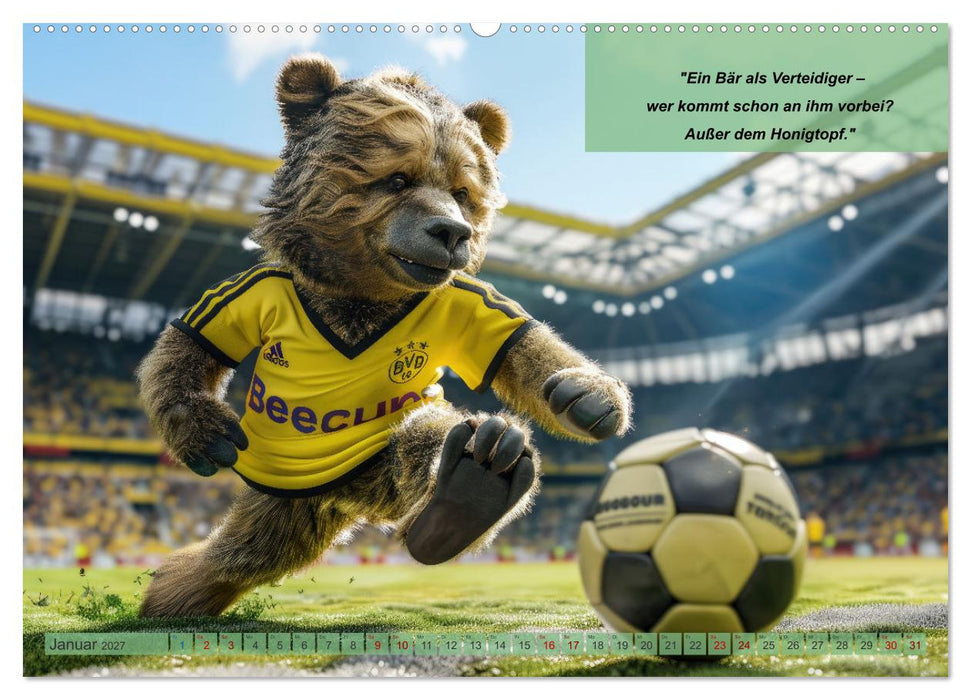 Der tierisch lustige Fußballkalender (CALVENDO Wandkalender 2027)
