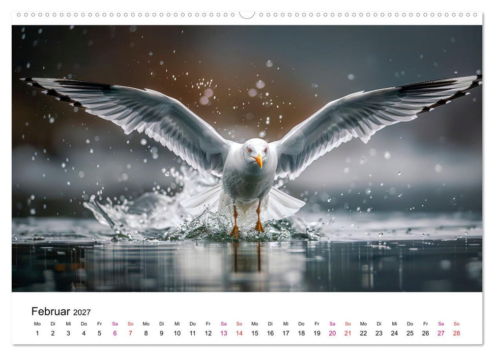 Maritim pur - Möwen (CALVENDO Premium Wandkalender 2027)
