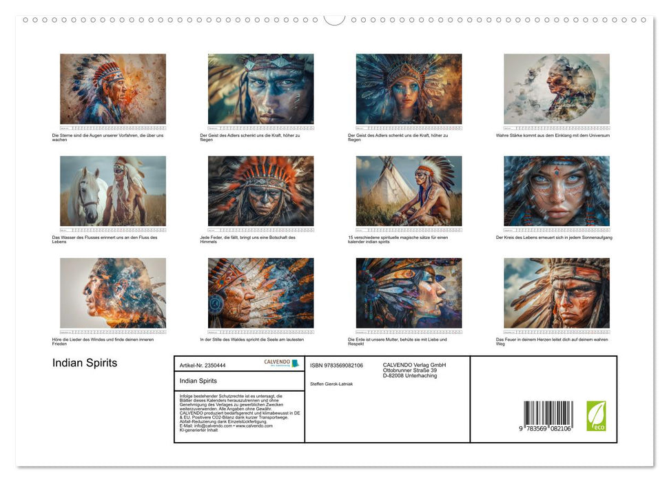Indian Spirits (CALVENDO Premium Wandkalender 2027)