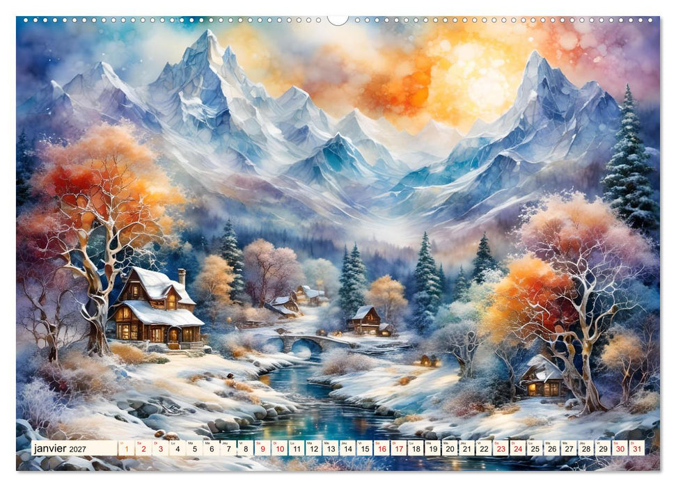 Paysages fluviaux magiques (CALVENDO Calendrier mensuel 2027)