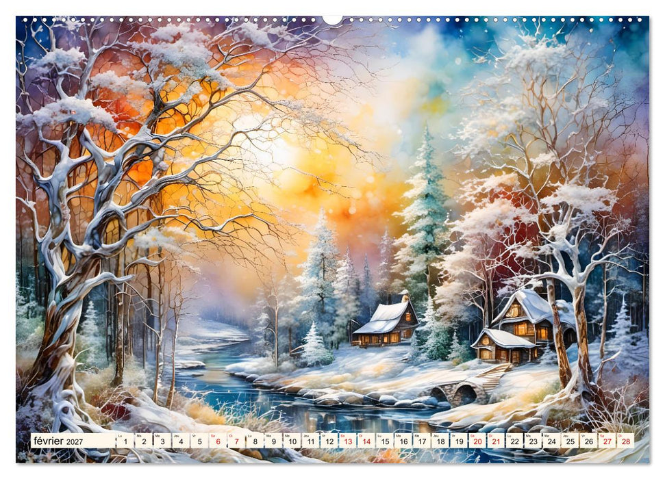 Paysages fluviaux magiques (CALVENDO Calendrier mensuel 2027)