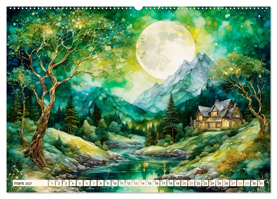 Paysages fluviaux magiques (CALVENDO Calendrier mensuel 2027)