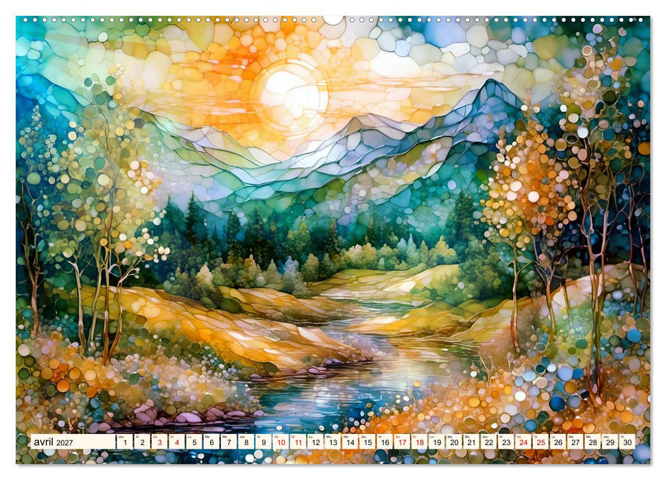Paysages fluviaux magiques (CALVENDO Calendrier mensuel 2027)