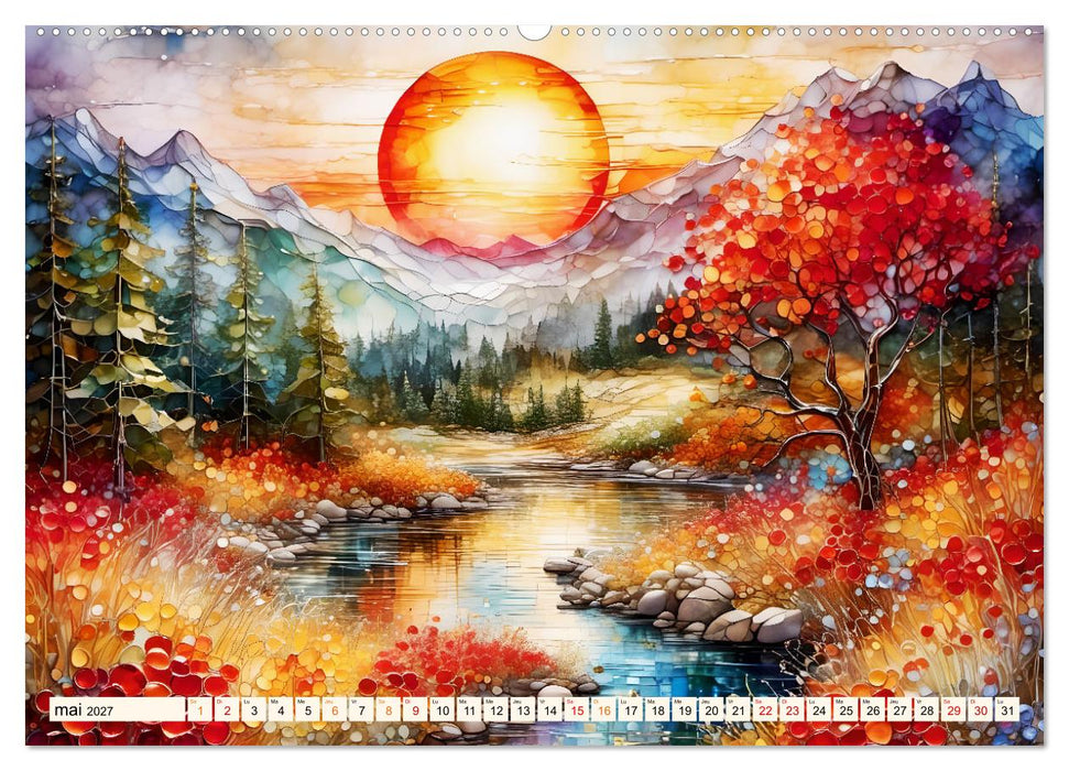 Paysages fluviaux magiques (CALVENDO Calendrier mensuel 2027)