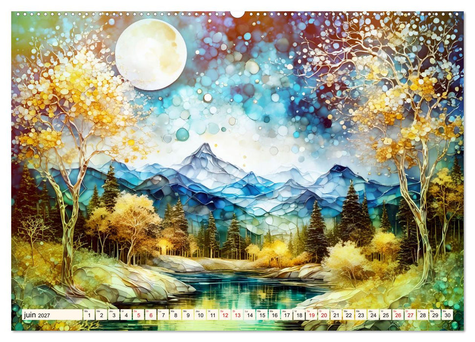 Paysages fluviaux magiques (CALVENDO Calendrier mensuel 2027)