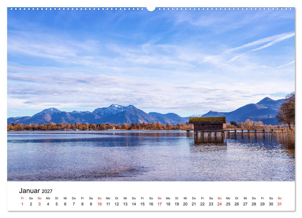 Traumhafter Chiemsee - eine kalendarische Reise (CALVENDO Premium Wandkalender 2027)