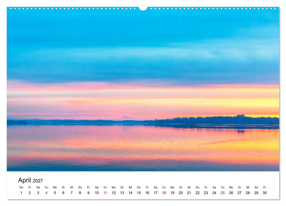 Traumhafter Chiemsee - eine kalendarische Reise (CALVENDO Premium Wandkalender 2027)