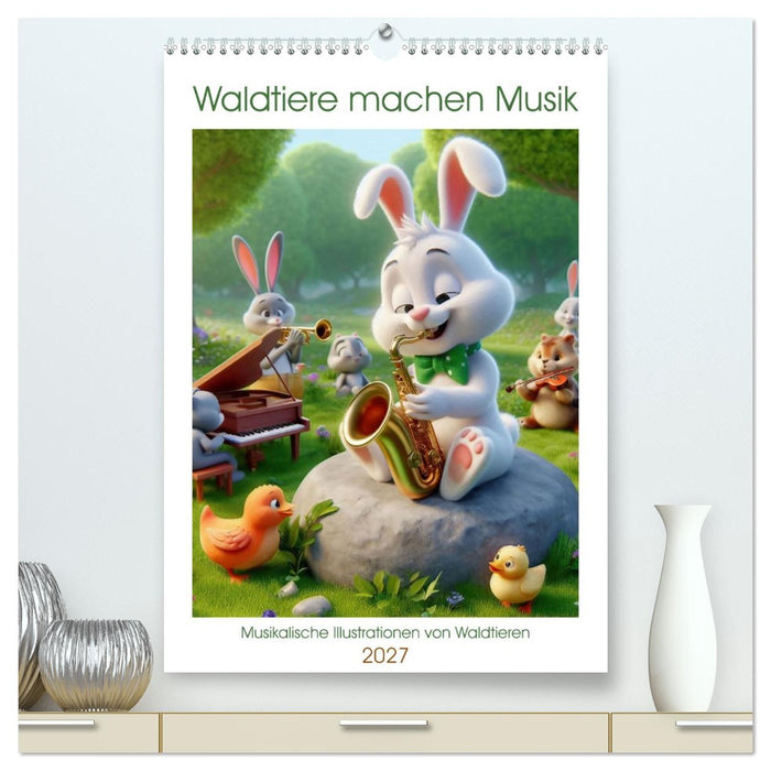 Waldtiere machen Musik (CALVENDO Premium Wandkalender 2027)