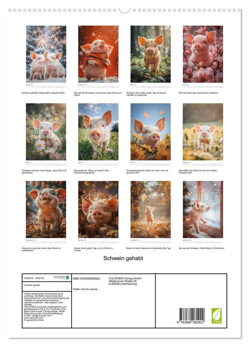 Schwein gehabt (CALVENDO Premium Wandkalender 2027)