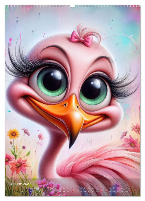 Tierische Spaßgesichter - Alberne Gesichter der Zootiere (CALVENDO Wandkalender 2027)