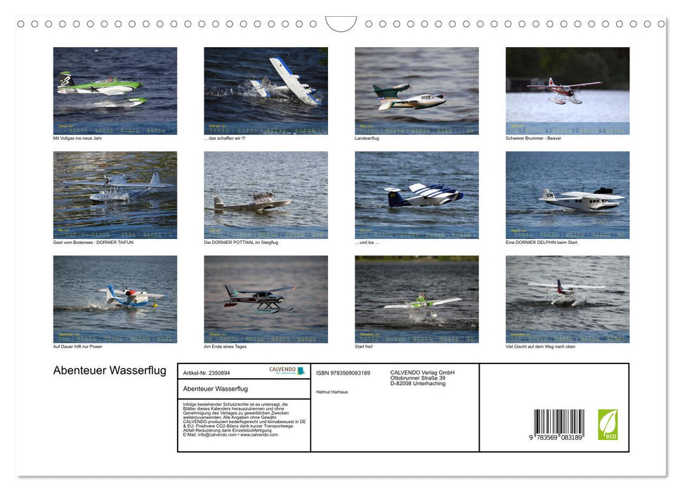 Abenteuer Wasserflug (CALVENDO Wandkalender 2027)