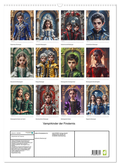 Vampirkinder der Finsternis (CALVENDO Wandkalender 2027)