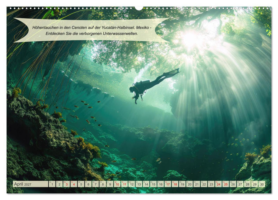 Abenteuerideen für Adrenalin Junkies (CALVENDO Premium Wandkalender 2027)