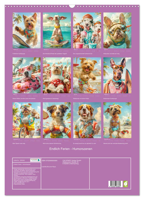 Endlich Ferien - Humorszenen (CALVENDO Wandkalender 2027)