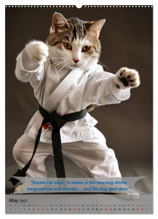 Great fun with animal karate fighters (CALVENDO Monthly Calendar 2027)