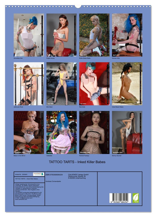 TATTOO TARTS - Inked Killer Babes (CALVENDO Premium Wandkalender 2027)