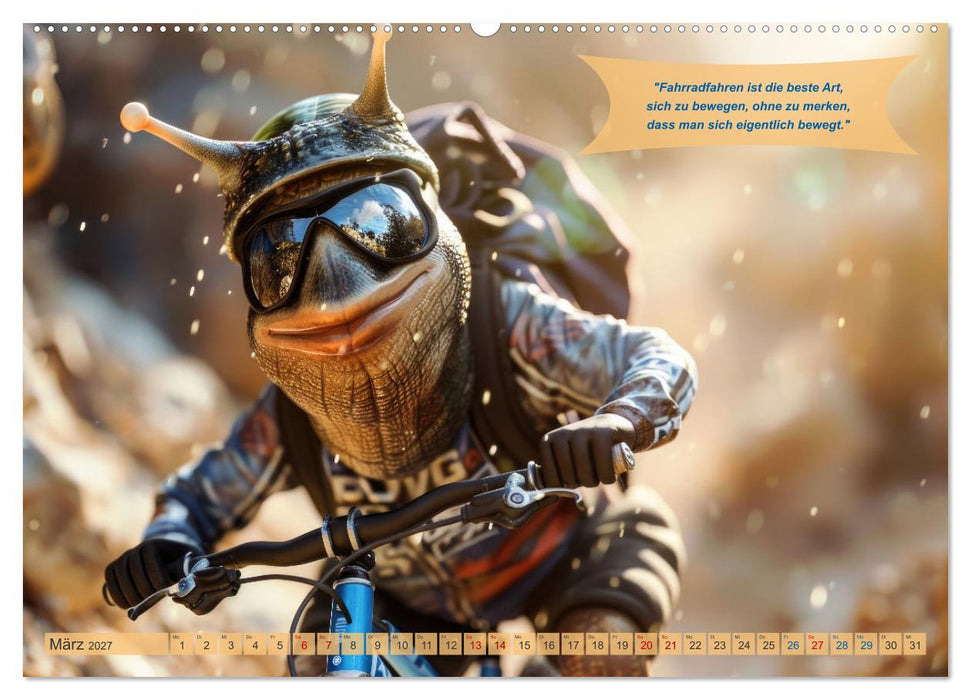 Der tierisch lustige Fahrradkalender (CALVENDO Wandkalender 2027)