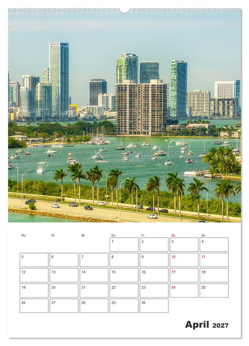 Miami - Reiseplaner (CALVENDO Premium Wandkalender 2027)