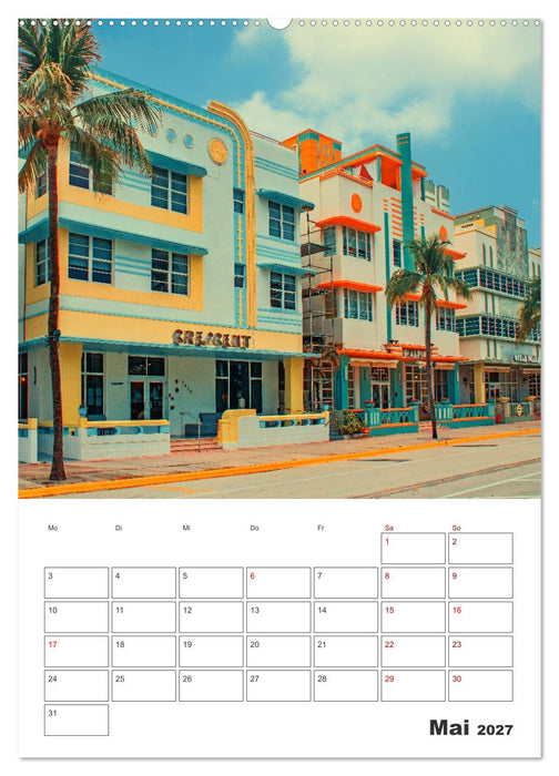 Miami - Reiseplaner (CALVENDO Premium Wandkalender 2027)