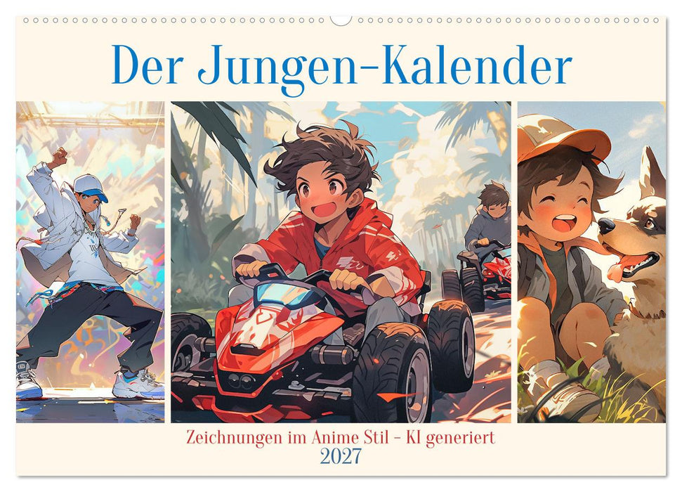 Der Jungen-Kalender (CALVENDO Wandkalender 2027)