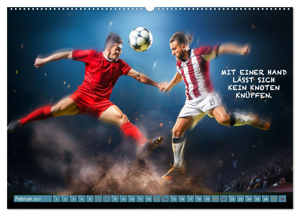 Fußball und tolle Sprüche (CALVENDO Wandkalender 2027)