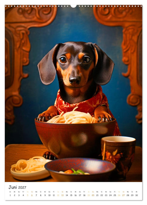 Hunde & Ramen - Ein Jahr voller Genuss und Freude (CALVENDO Premium Wandkalender 2027)