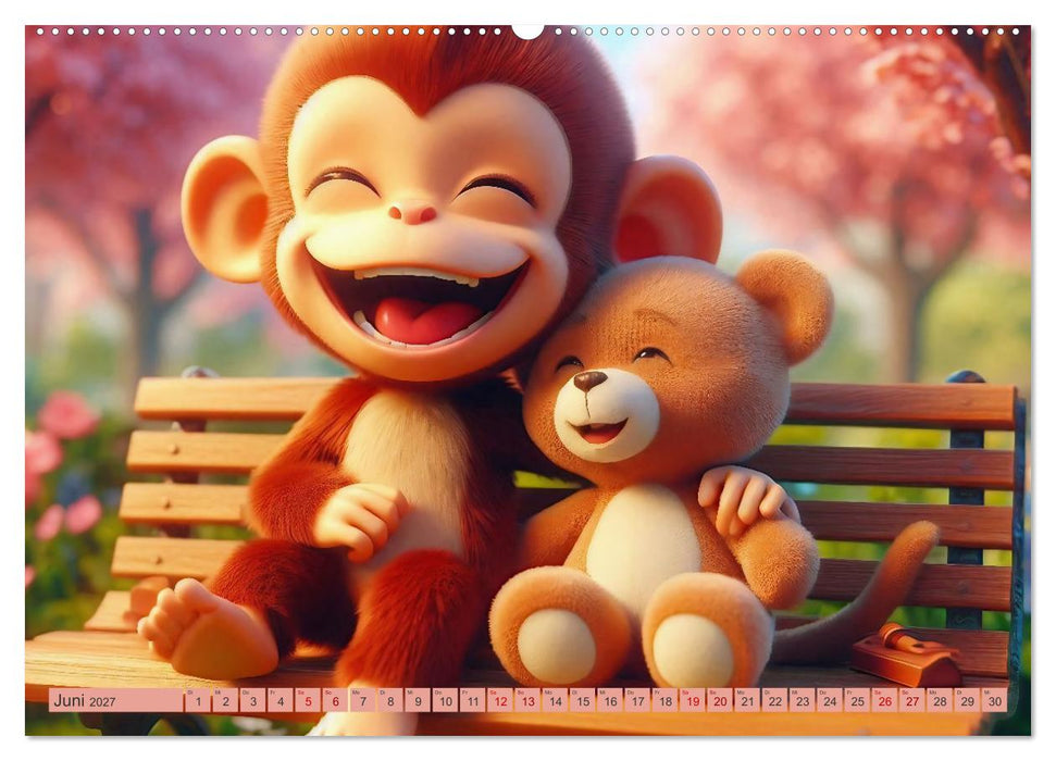 Kinderträume - Lachen mit tierischen Kameraden (CALVENDO Premium Wandkalender 2027)
