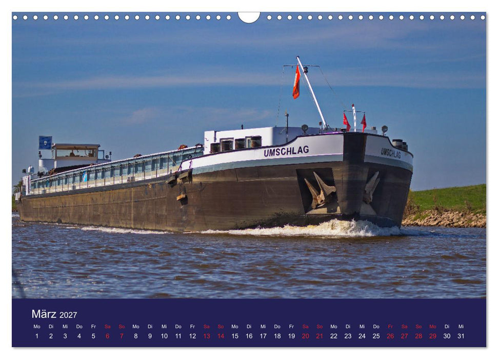 Binnenschiffe im Norden (CALVENDO Wandkalender 2027)
