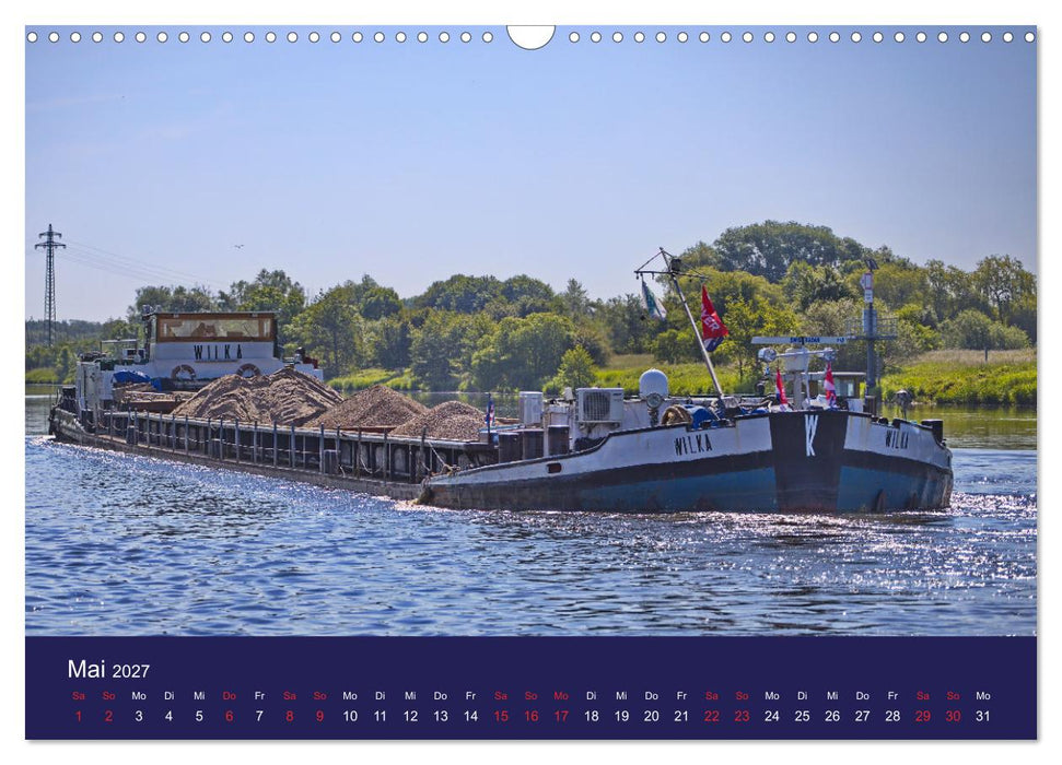 Binnenschiffe im Norden (CALVENDO Wandkalender 2027)