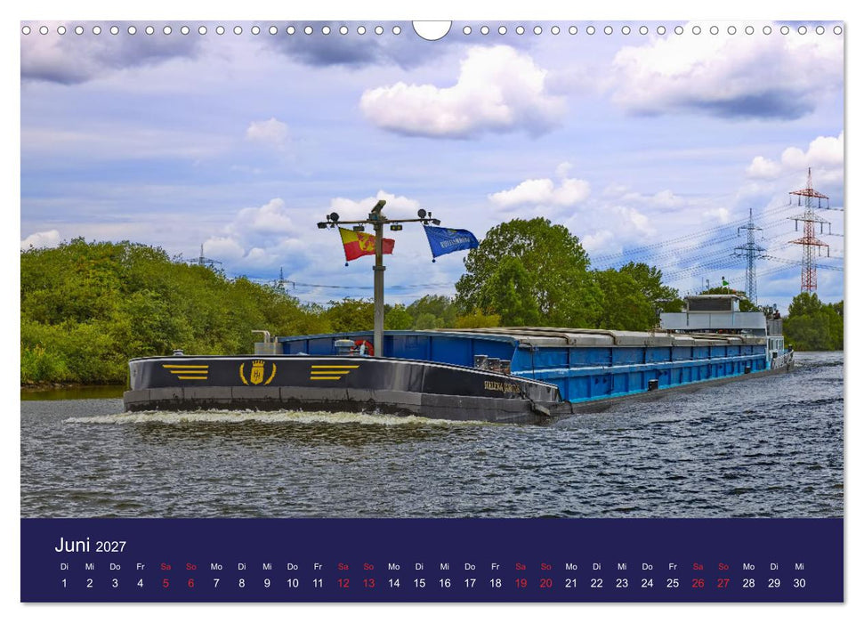 Binnenschiffe im Norden (CALVENDO Wandkalender 2027)
