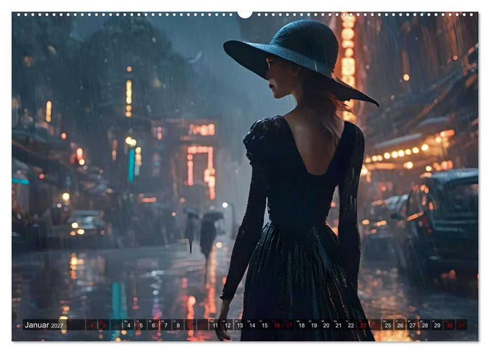 Elegante Momente - Frauen in harmonischer Umgebung (CALVENDO Wandkalender 2027)