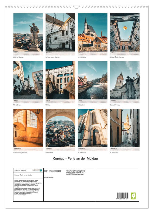 Krumau - Perle an der Moldau (CALVENDO Wandkalender 2027)