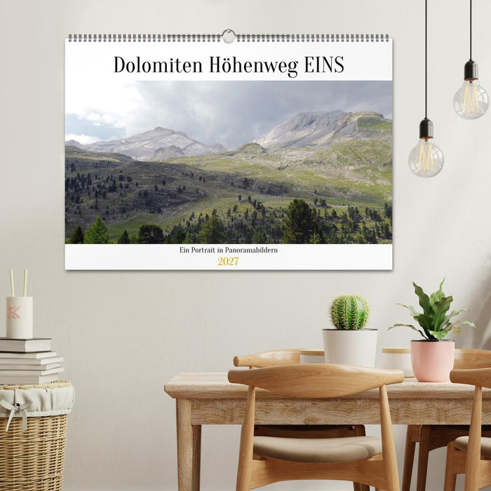 Der Dolomiten Höhenweg EINS in Panoramabildern (CALVENDO Wandkalender 2027)