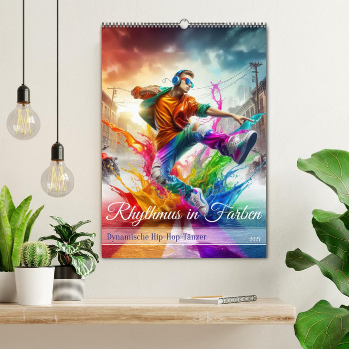 Rhythmus in Farben - Dynamische Hip-Hop-Tänzer (CALVENDO Wandkalender 2027)
