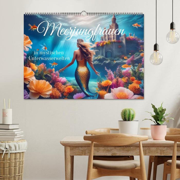 Meerjungfrauen in mystischen Unterwasserwelten (CALVENDO Wandkalender 2027)
