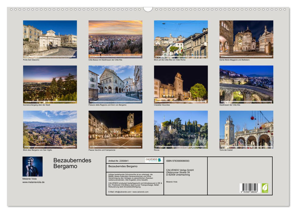 Bezauberndes Bergamo (CALVENDO Wandkalender 2027)