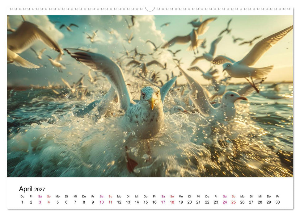 Maritim pur - Möwen (CALVENDO Wandkalender 2027)