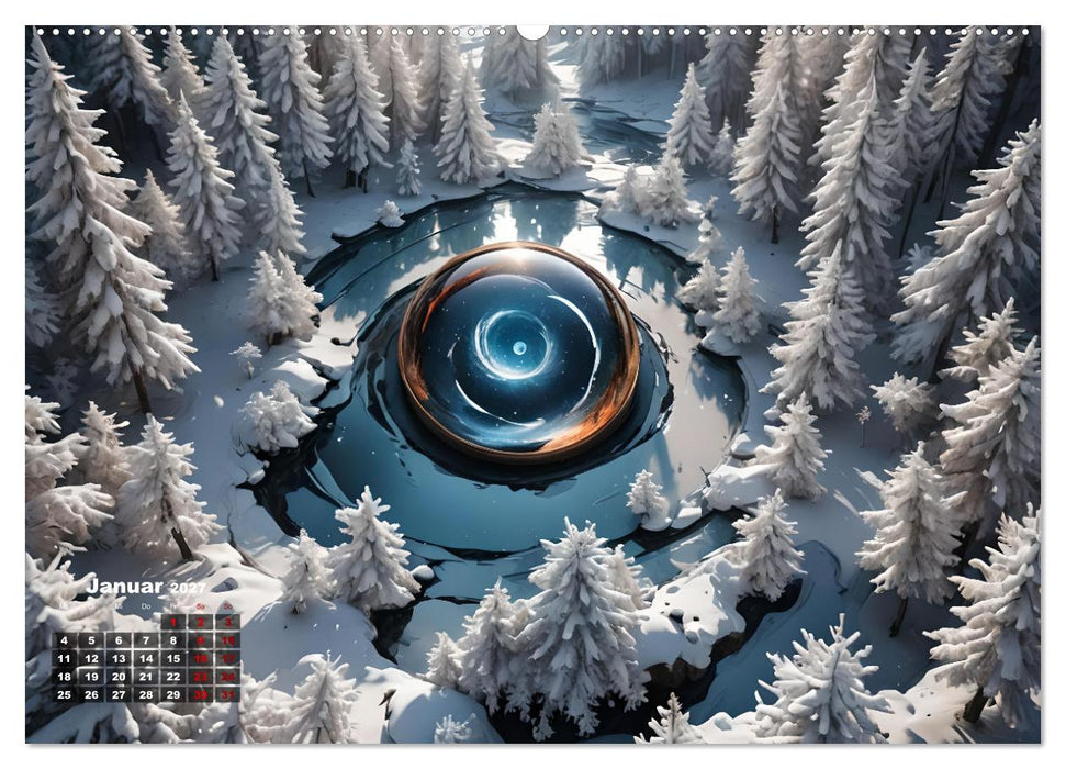 Portale in fremde Welten - Mystische Pforten (CALVENDO Premium Wandkalender 2027)