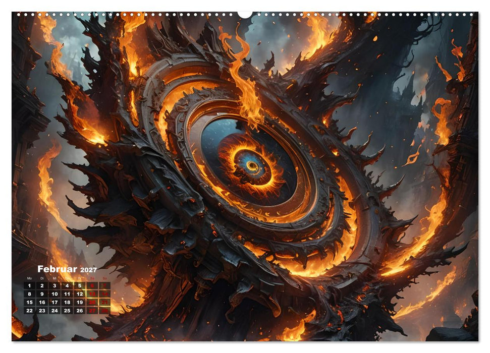 Portale in fremde Welten - Mystische Pforten (CALVENDO Premium Wandkalender 2027)