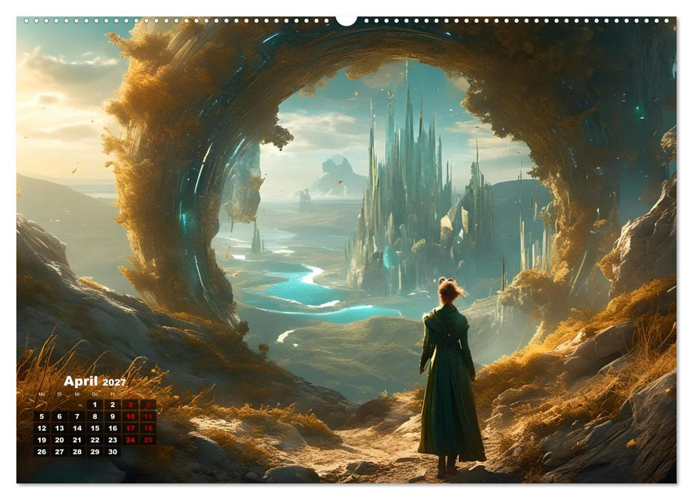 Portale in fremde Welten - Mystische Pforten (CALVENDO Premium Wandkalender 2027)