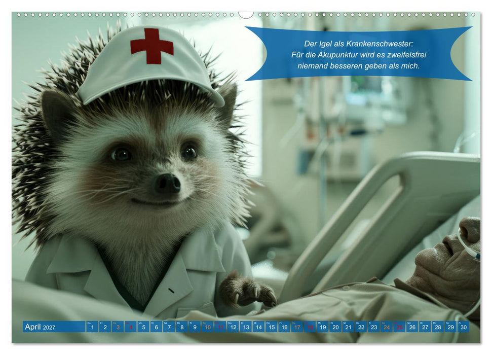 Tierisch lustige Krankenpfleger (CALVENDO Premium Wandkalender 2027)