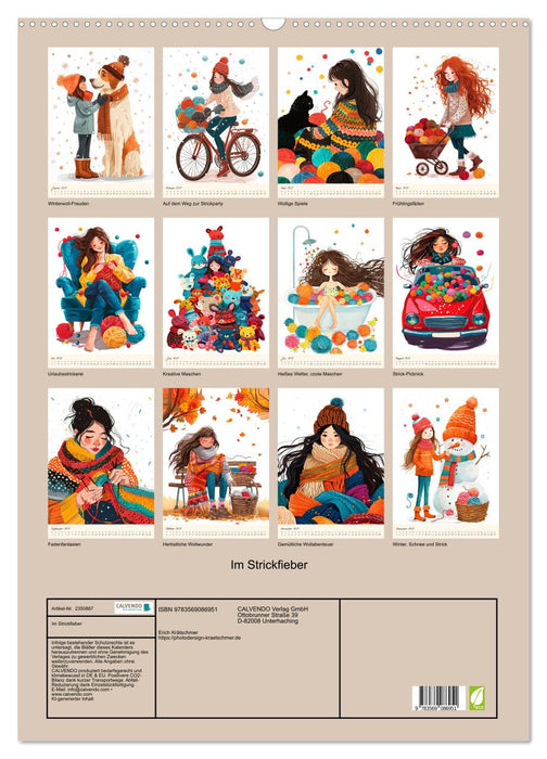 Im Strickfieber (CALVENDO Wandkalender 2027)