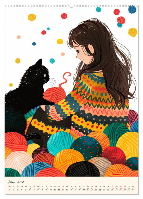 Im Strickfieber (CALVENDO Wandkalender 2027)