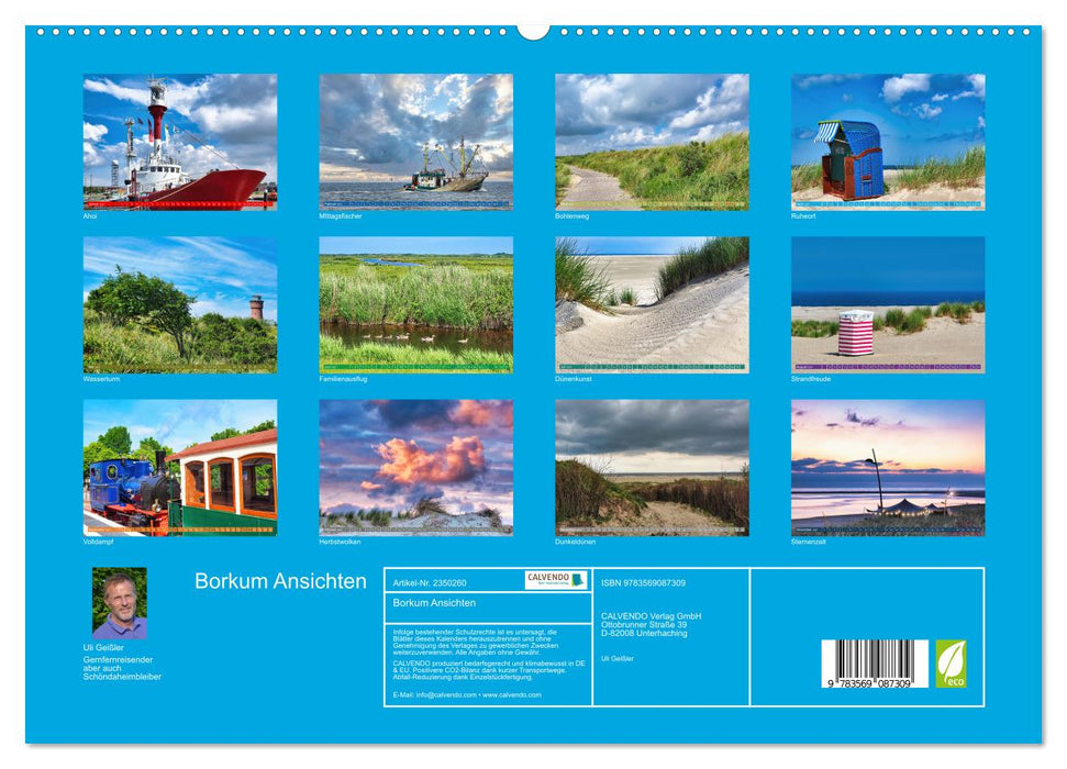 Borkum Ansichten (CALVENDO Premium Wandkalender 2027)